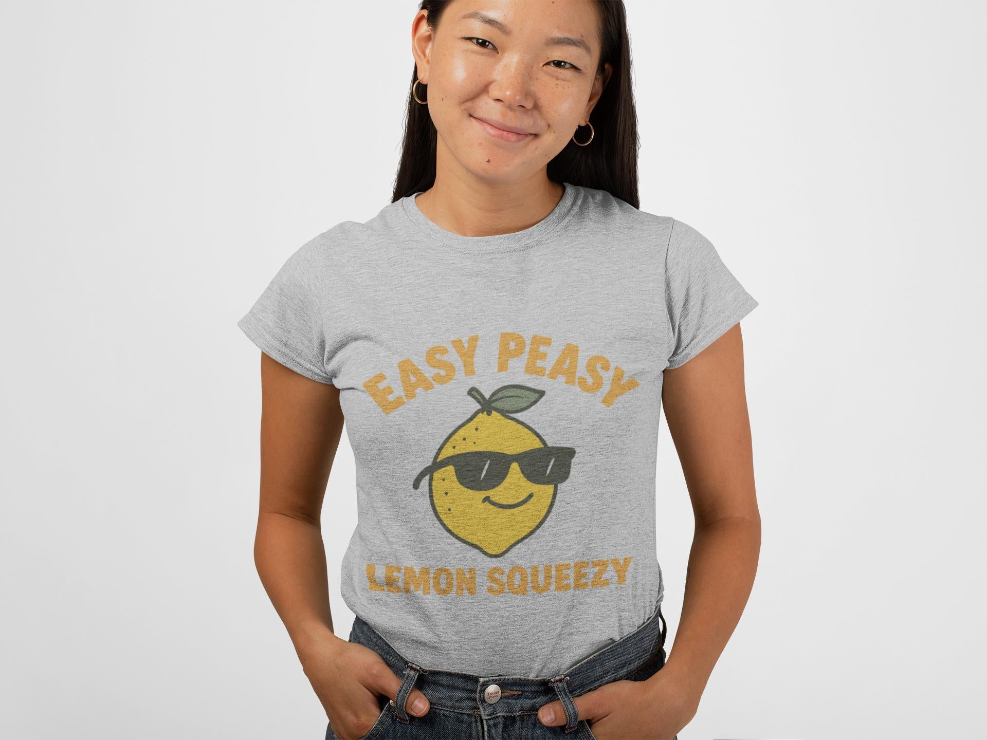 Easy Peasy Lemon Squeezy T-Shirt | Lemon Phrase Tee
