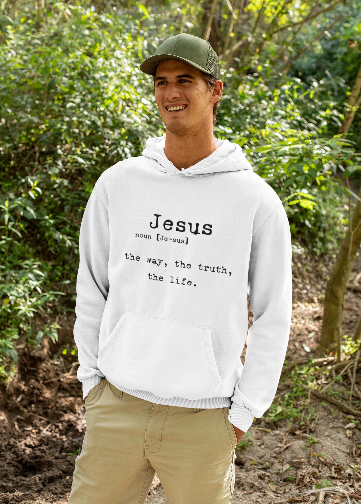 Jesus Definition Hoodie | Faith Typography Pullover
