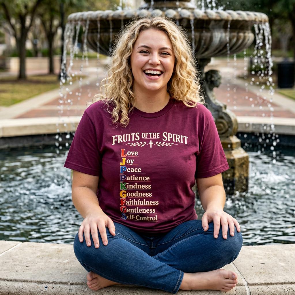 Fruits of the Spirit T-Shirt | Christian Scripture Typography Tee